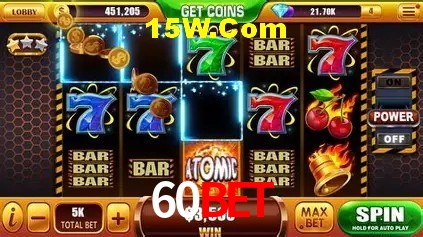 Jackpots e promoções na 60Bet